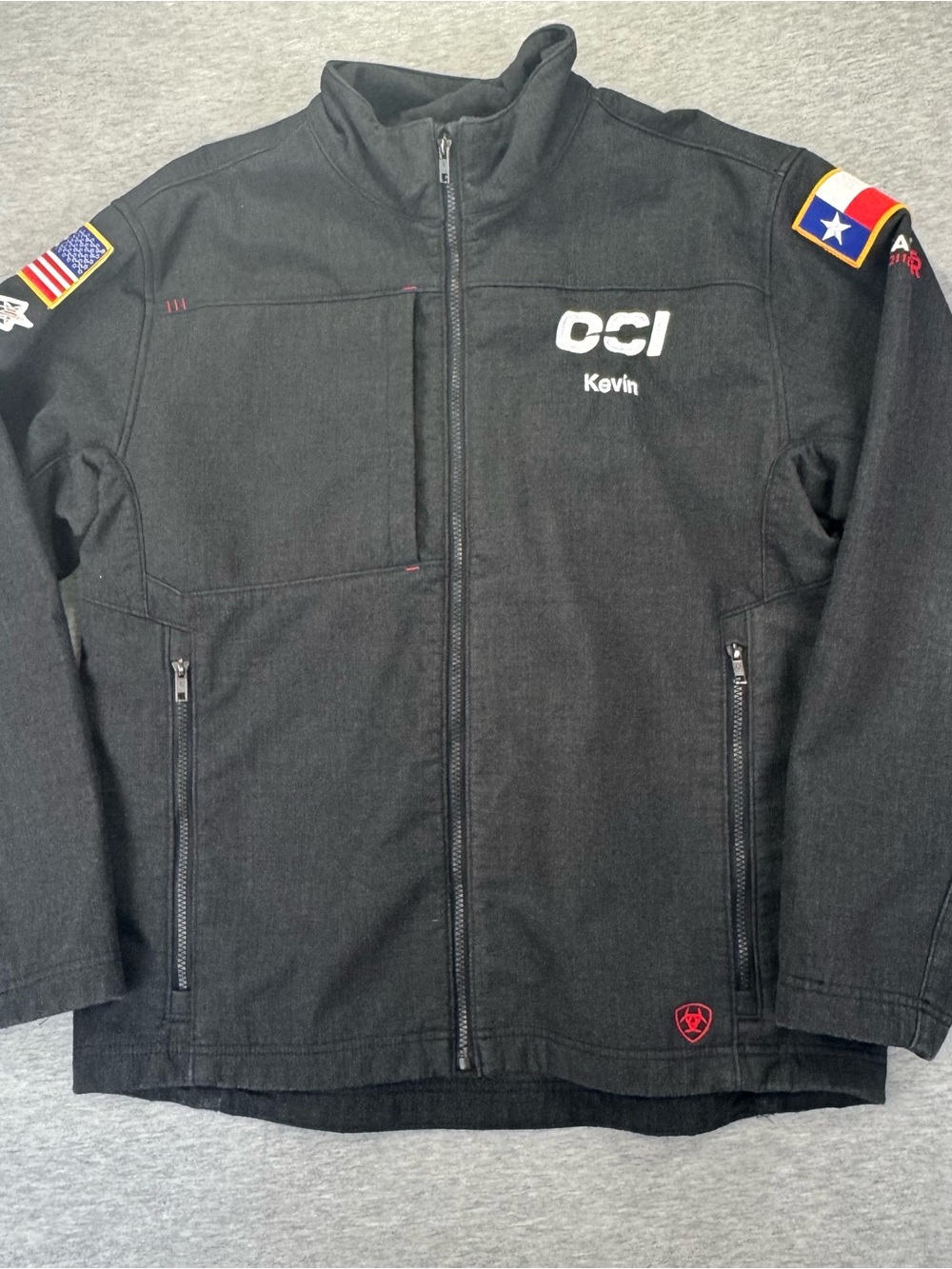 Ariat FR Cat 3 2112 Jacket Mens L Black Flame Resistant Full Zip Embroidered